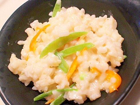 【簡単】残り野菜でチーズクリームリゾット